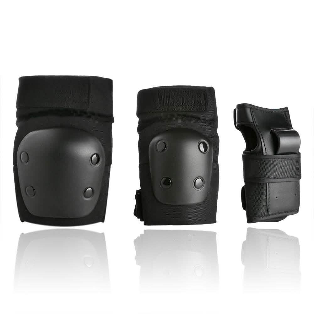 Odoland Knee and Elbow Waist Pads for Cycling, Skating, Mini Biking Riding Adjustable Size