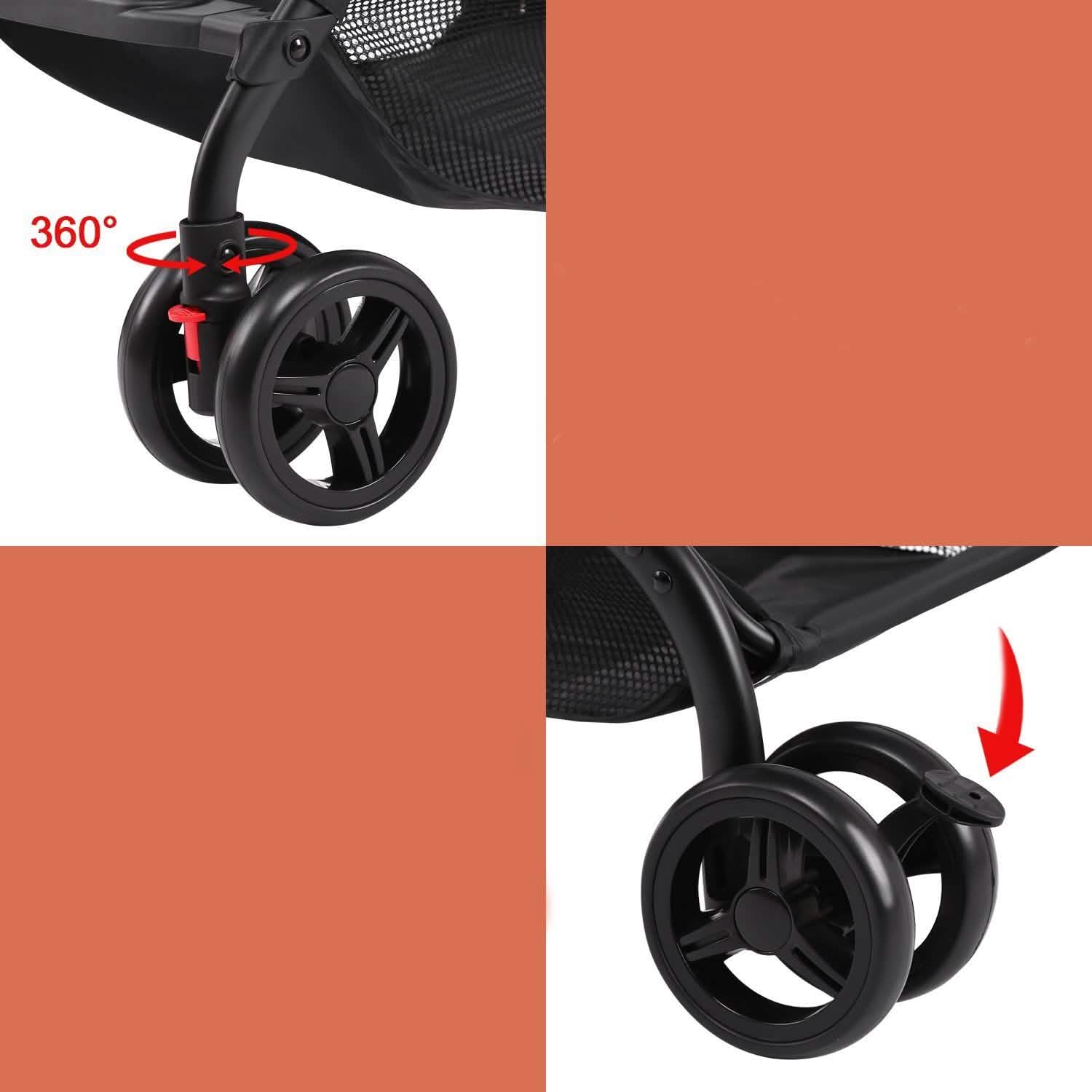 Odoland Lightweight Foldable Cynebaby Strollers for Infant