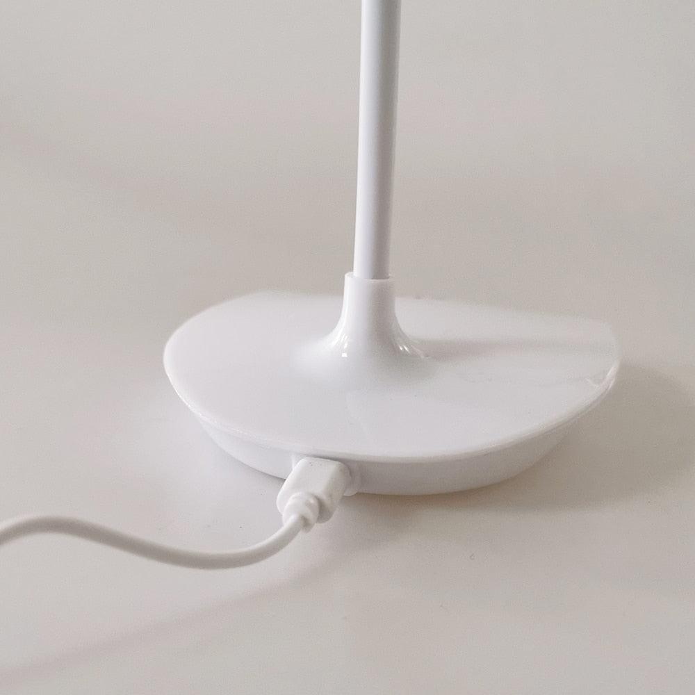 Office Desk LED Table Lamp USB Rechargeable Battery Bright Lamp Eye Care Mini Flex Room Desk Children's Lamp Bedroom Nightstand Decorative Table Lamp Cute Study Lamps for Bedroom Décor