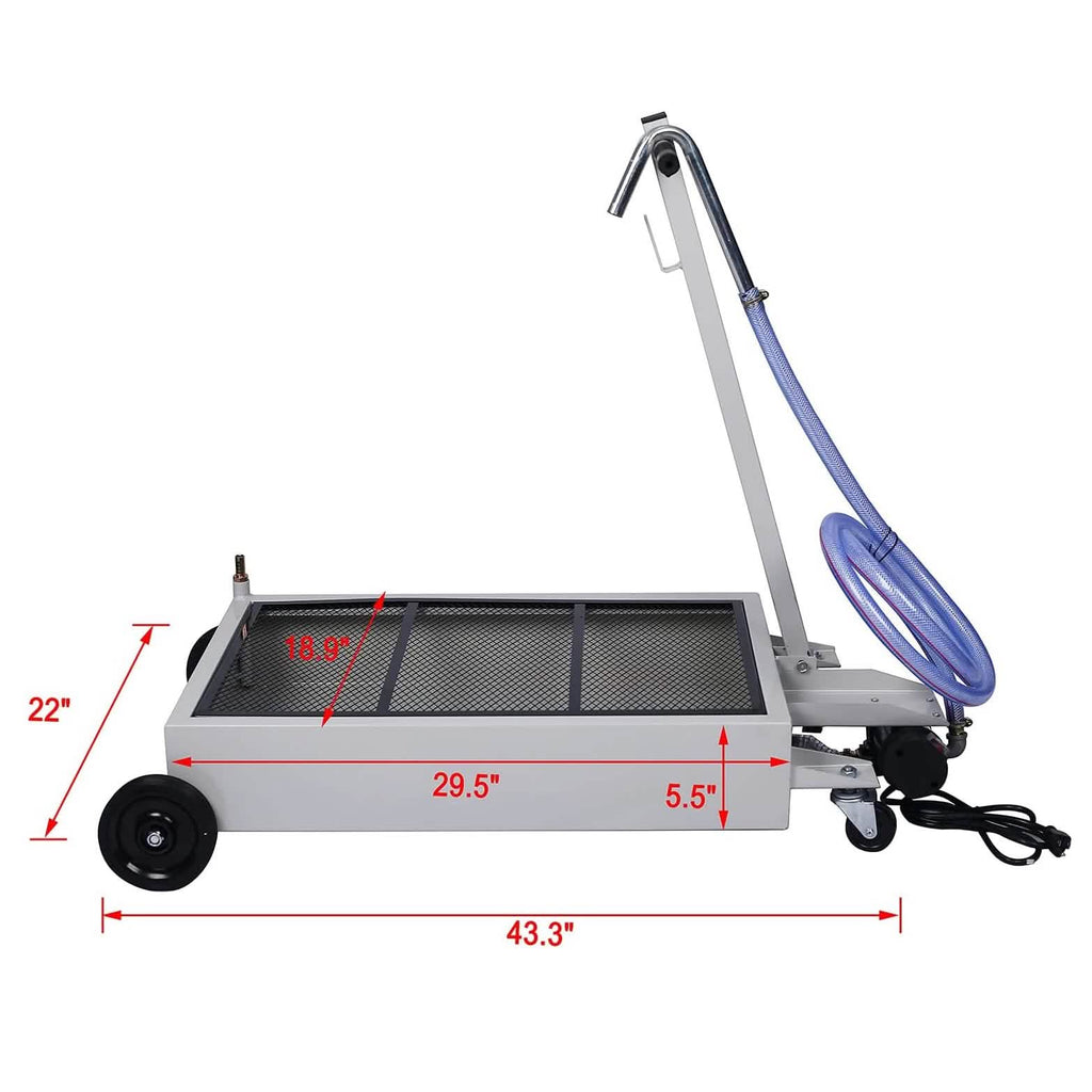 Oil Drain Pan with Electric Pump