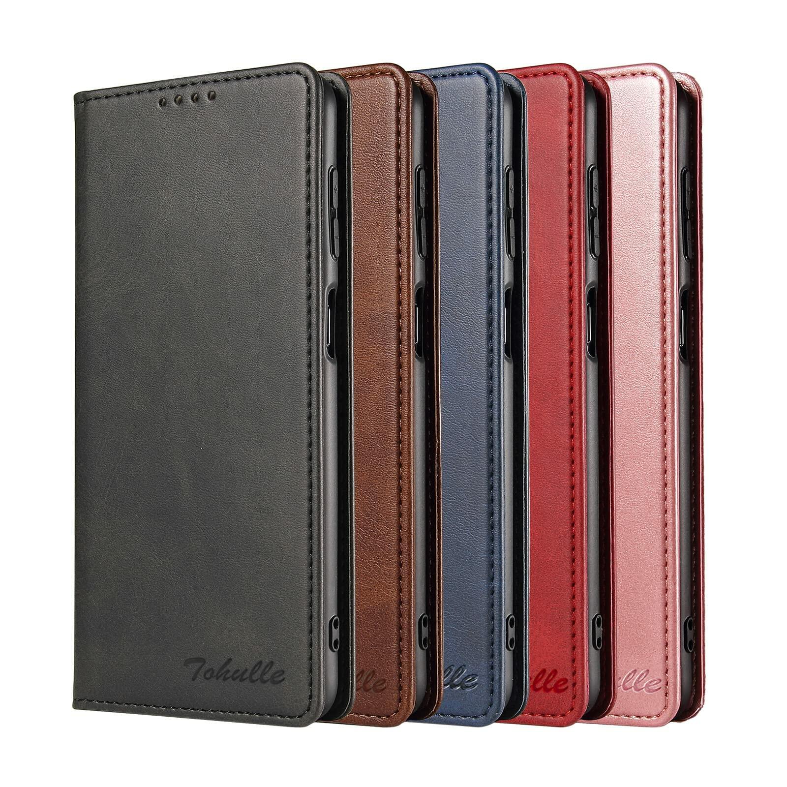 TOHULLE for Google Pixel 6 Case, Vintage Wallet Case Card Holder - Blue