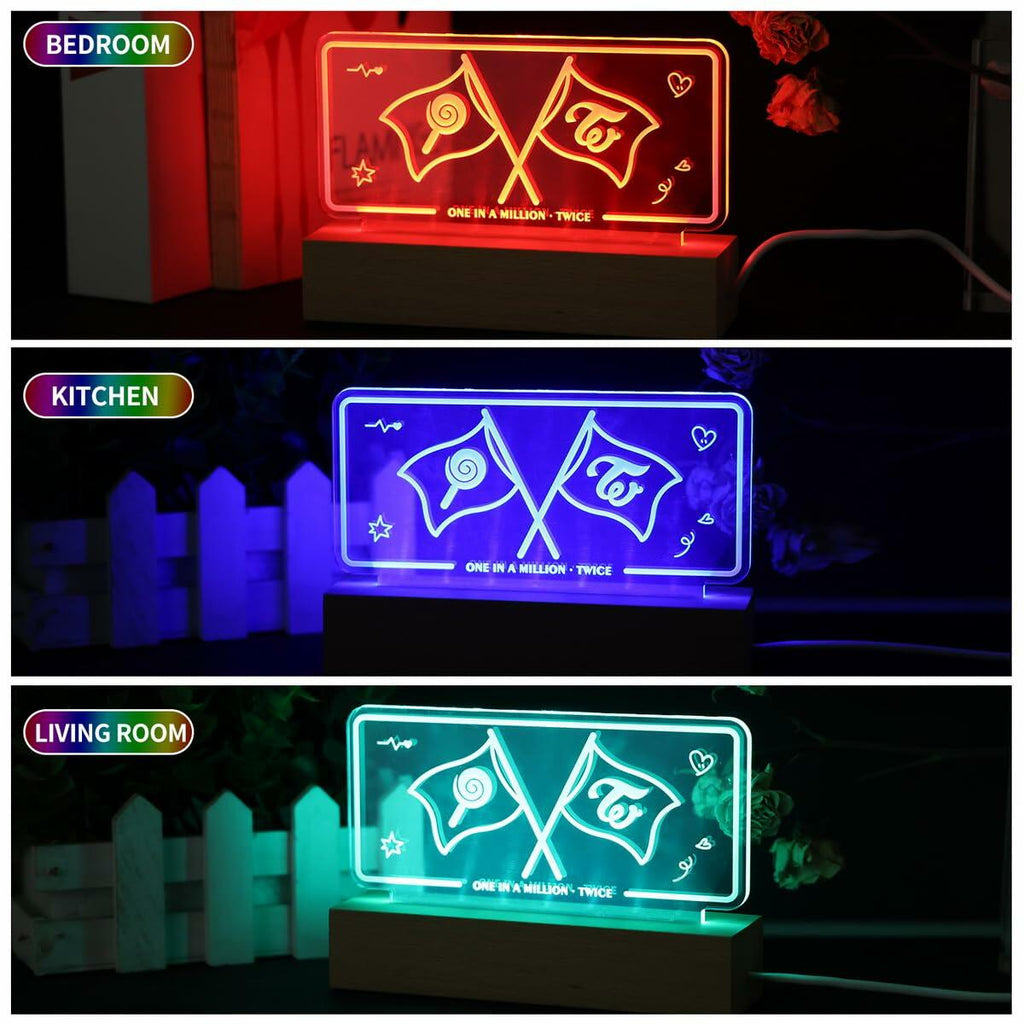 [Like New] Yanmzmin LED Night Light 7 Colors Adjustable Nightlight Lamp