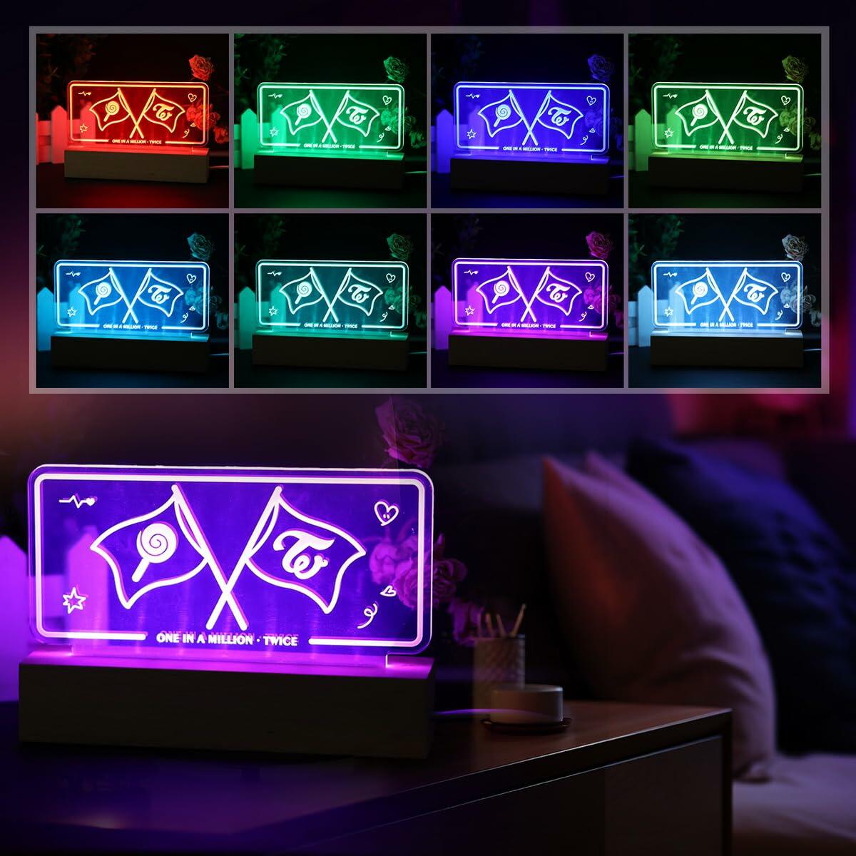 [Like New] Yanmzmin LED Night Light 7 Colors Adjustable Nightlight Lamp
