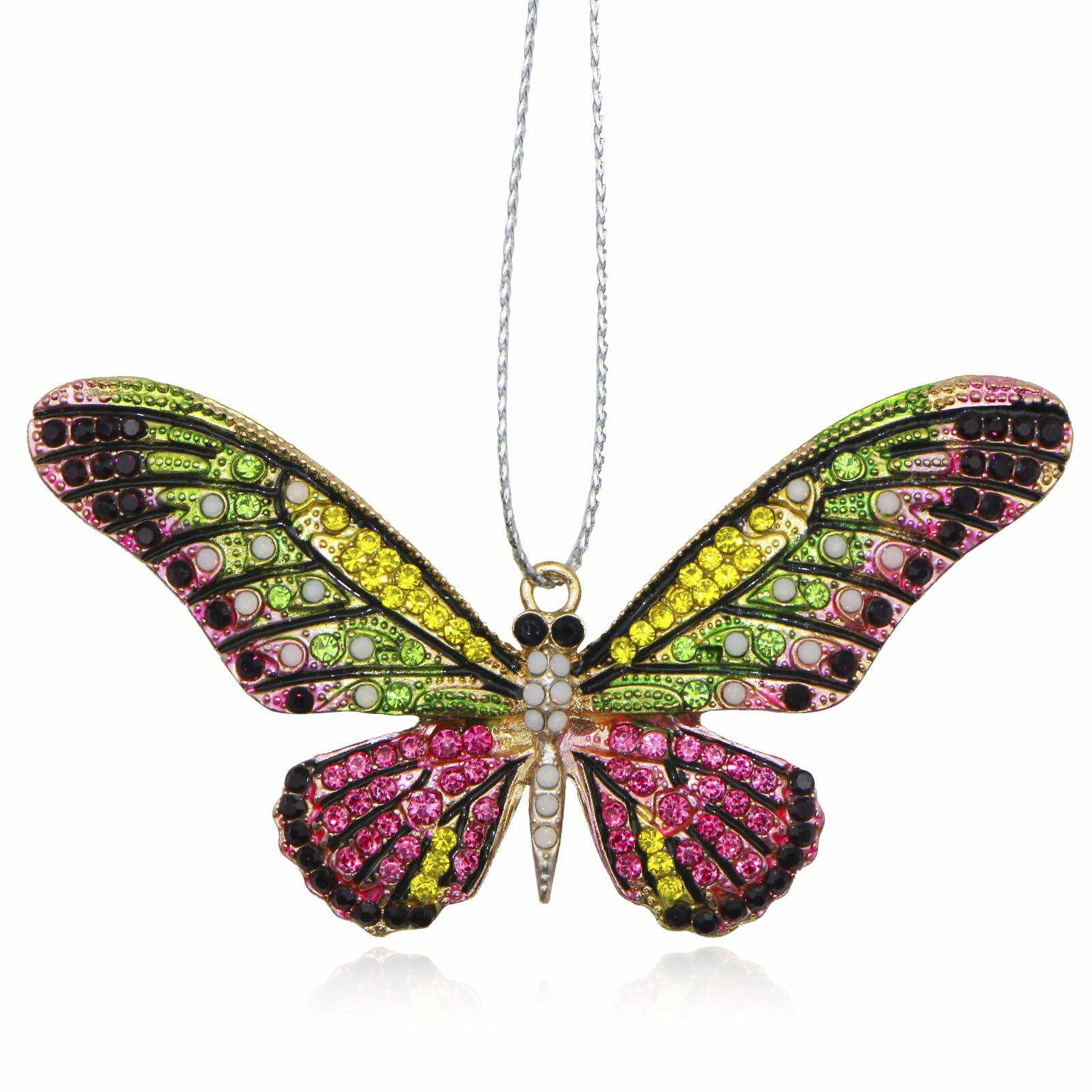 Colorful Butterfly Christmas Ornaments Tree Charms - New - Single Unit