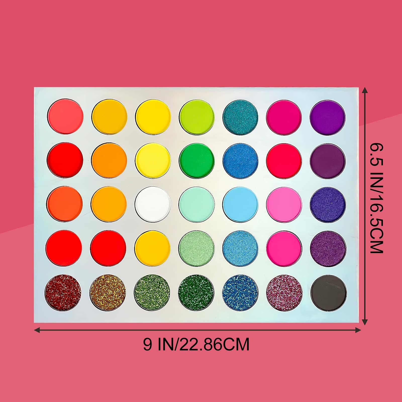 Jutoe 35-Color Eyeshadow Palette – Matte, Shimmer, Waterproof, Long-Lasting