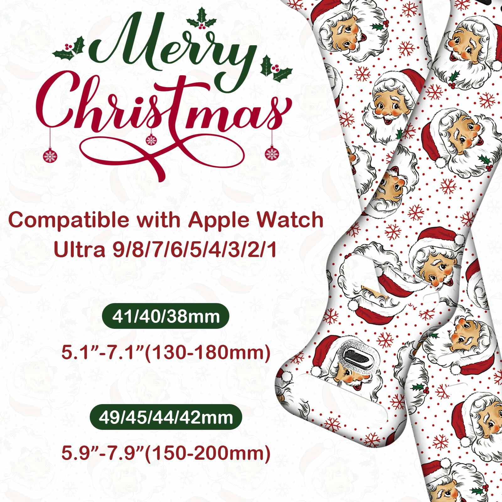 Holiday Watch Band for Apple Watch – Xmas/Halloween, All Sizes, Series 3–10
