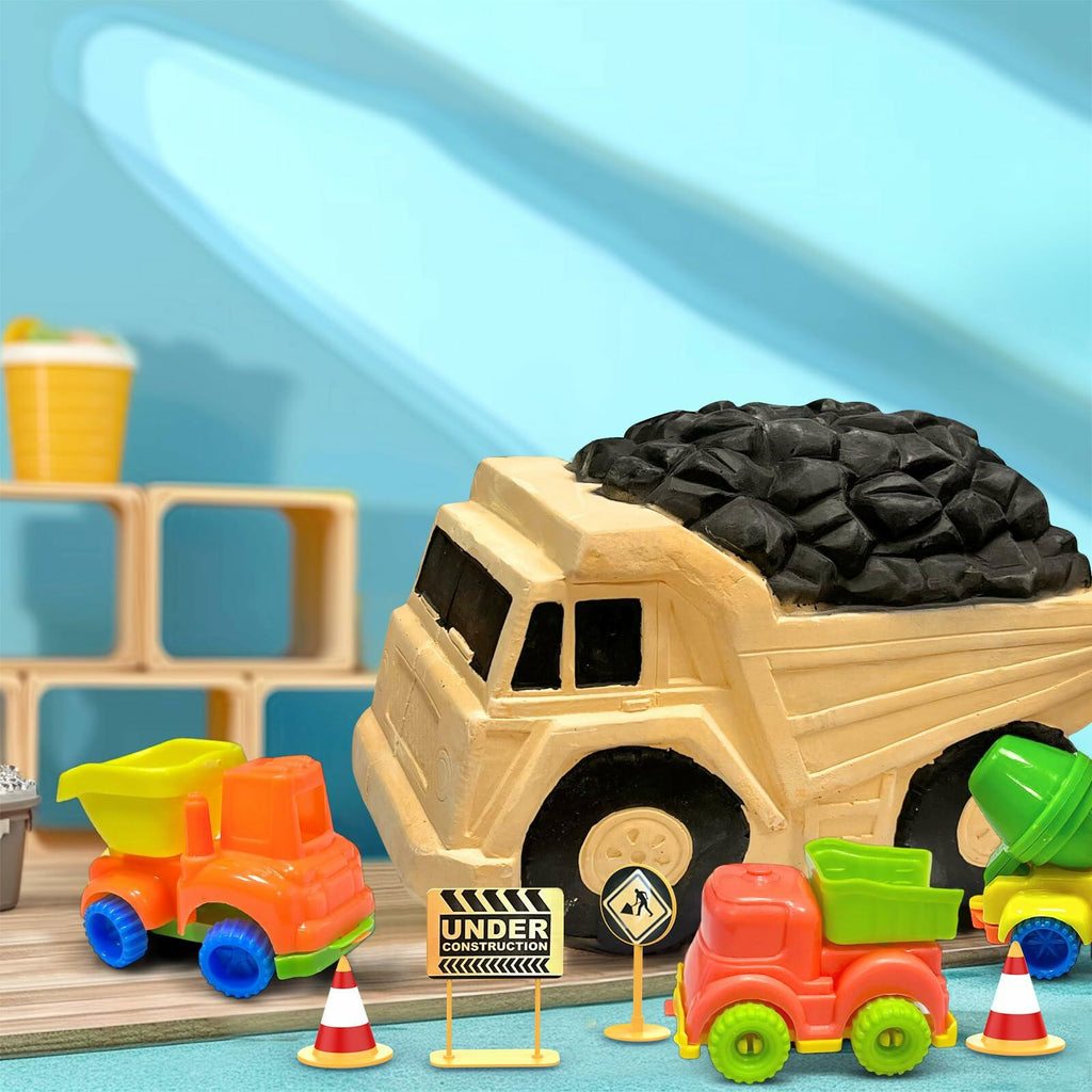 YGOVVK STEM Construction Truck Toy Kit with Surprise Truck, Kids 3-12
