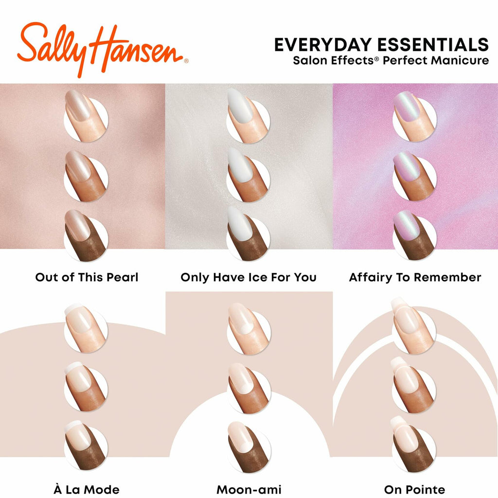 Sally Hansen Salon Effects Perfect Manicure Moon-Ami OV161 24 Oval Nails