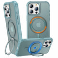 CHAOFEnG iPhone 15 Pro Case 360° Rotatable Stand Magnetic Teal Green