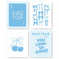 okaxscm Coastal Cowgirl Wall Art Set 4x 8x10 Unframed Posters Dorm Decor