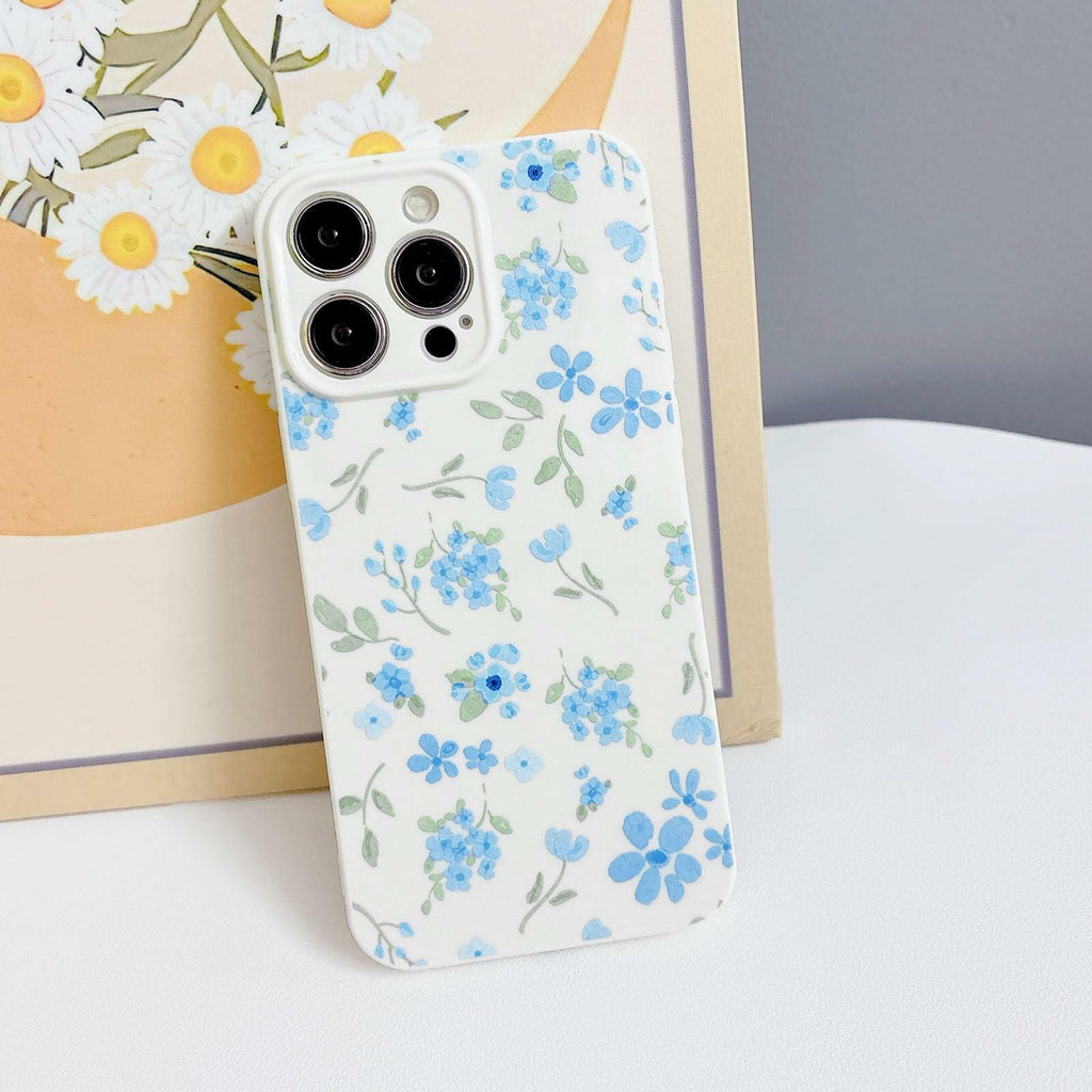 SPOBIT iPhone 15 Pro Max Case Floral Retro Oil Painting TPU Shockproof Cover