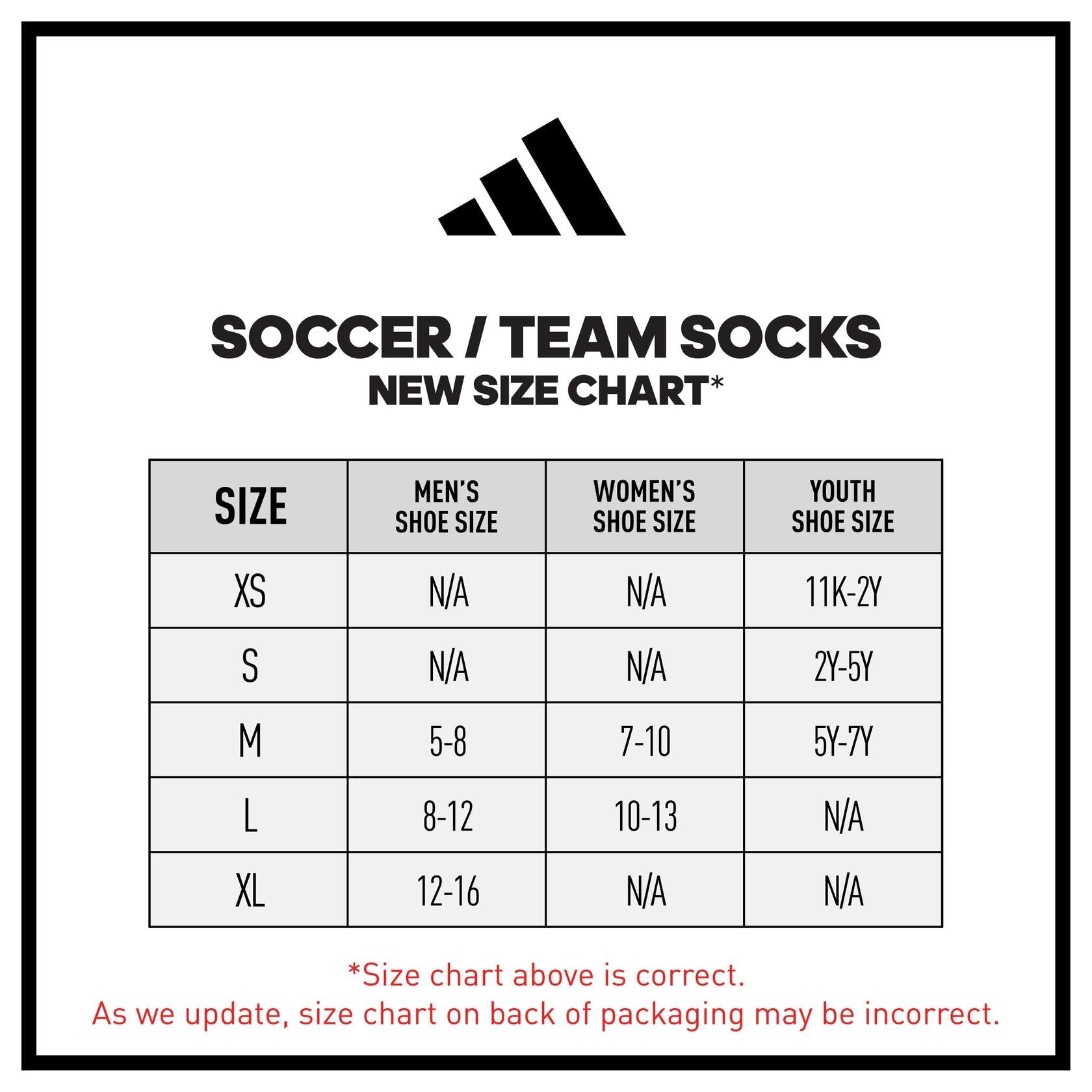 adidas PureHustle OTC Softball Socks 1-Pair Over the Calf Size S