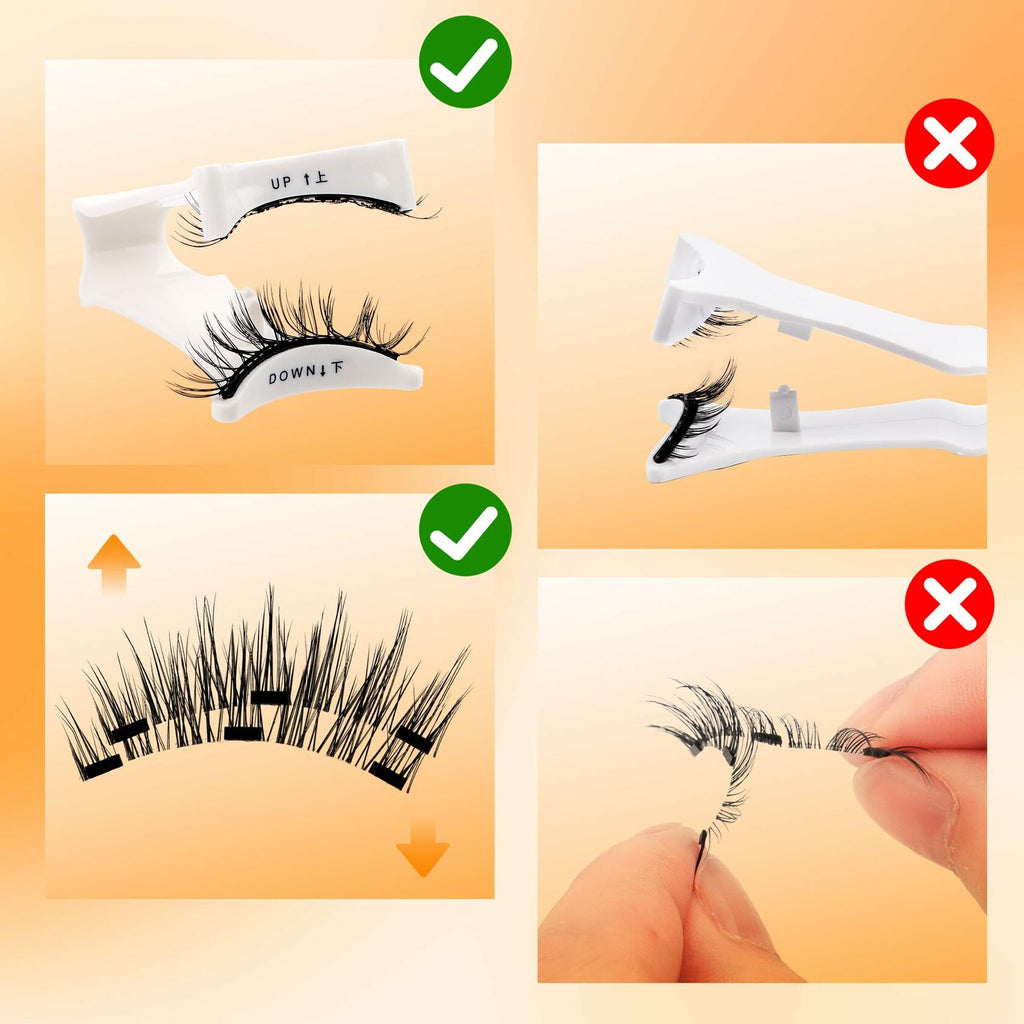 GEMERRY Magnetic Eyelashes Kit Reusable Magnetic Eyelashes with Applicator