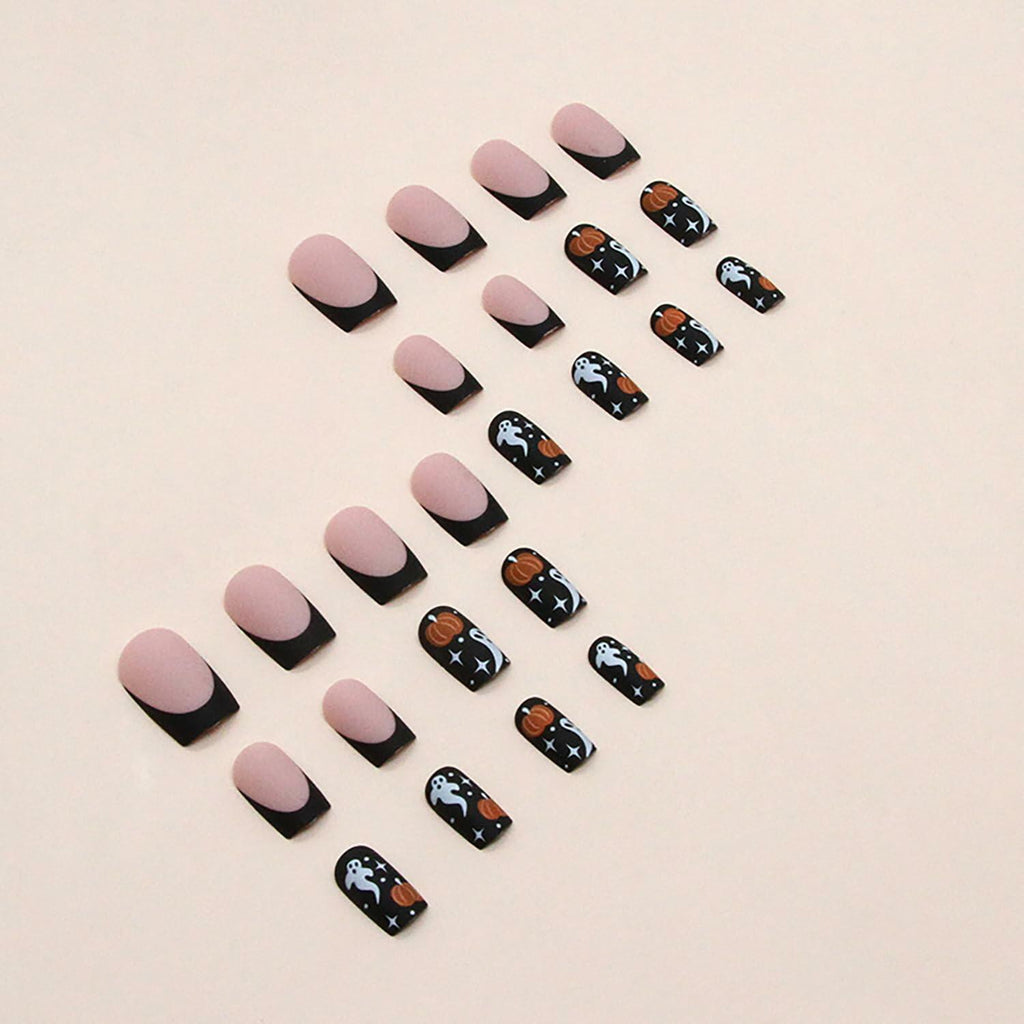 RIICFDD Cat Eyes Press On Nails 30 Pcs Short Square Acrylic Glitter False Nails