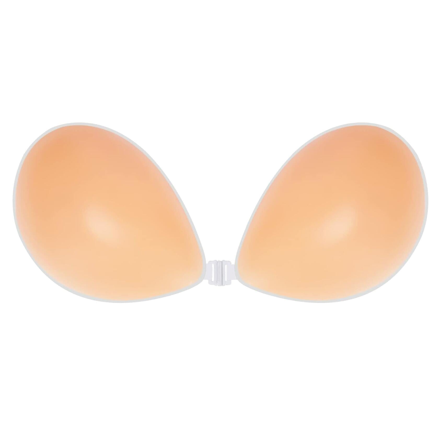 BoobyBear Sticky Bra Nude B Cup Strapless Backless Reusable Silicone Bra