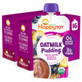 BestBy08/25 Happy Tot Organics Oatmilk Pudding Dairy-Free Toddler Snack 4oz x16