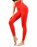Homma High Waist Compression Leggings Red M Tummy Control Workout New