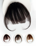 Axceroh Bangs Clip-in Fringe Extension Black Brown Wispy Real Human Hair