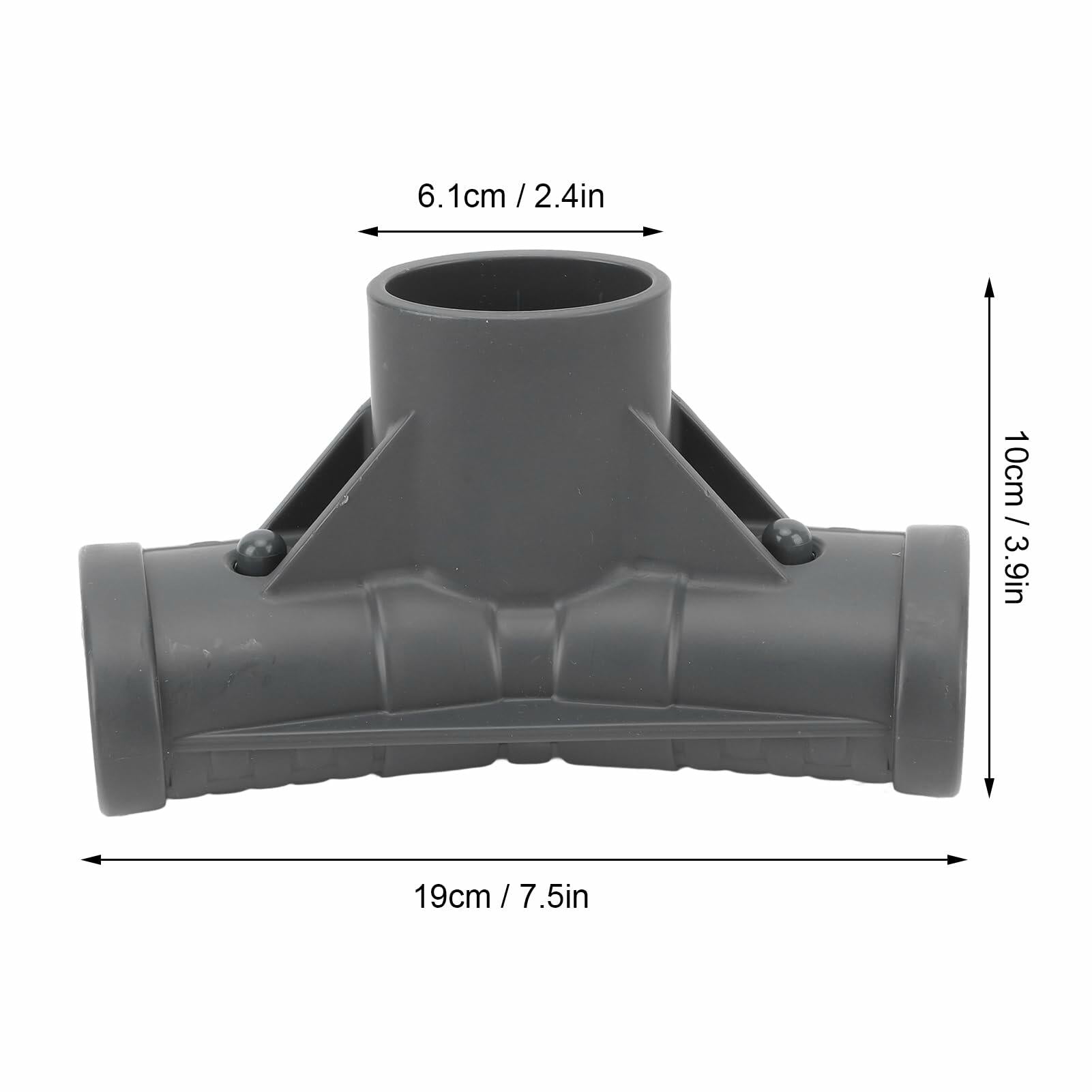 Pomya Pool T Connector Plastic Oval Replacement Joint Heavy Duty Secure Fit