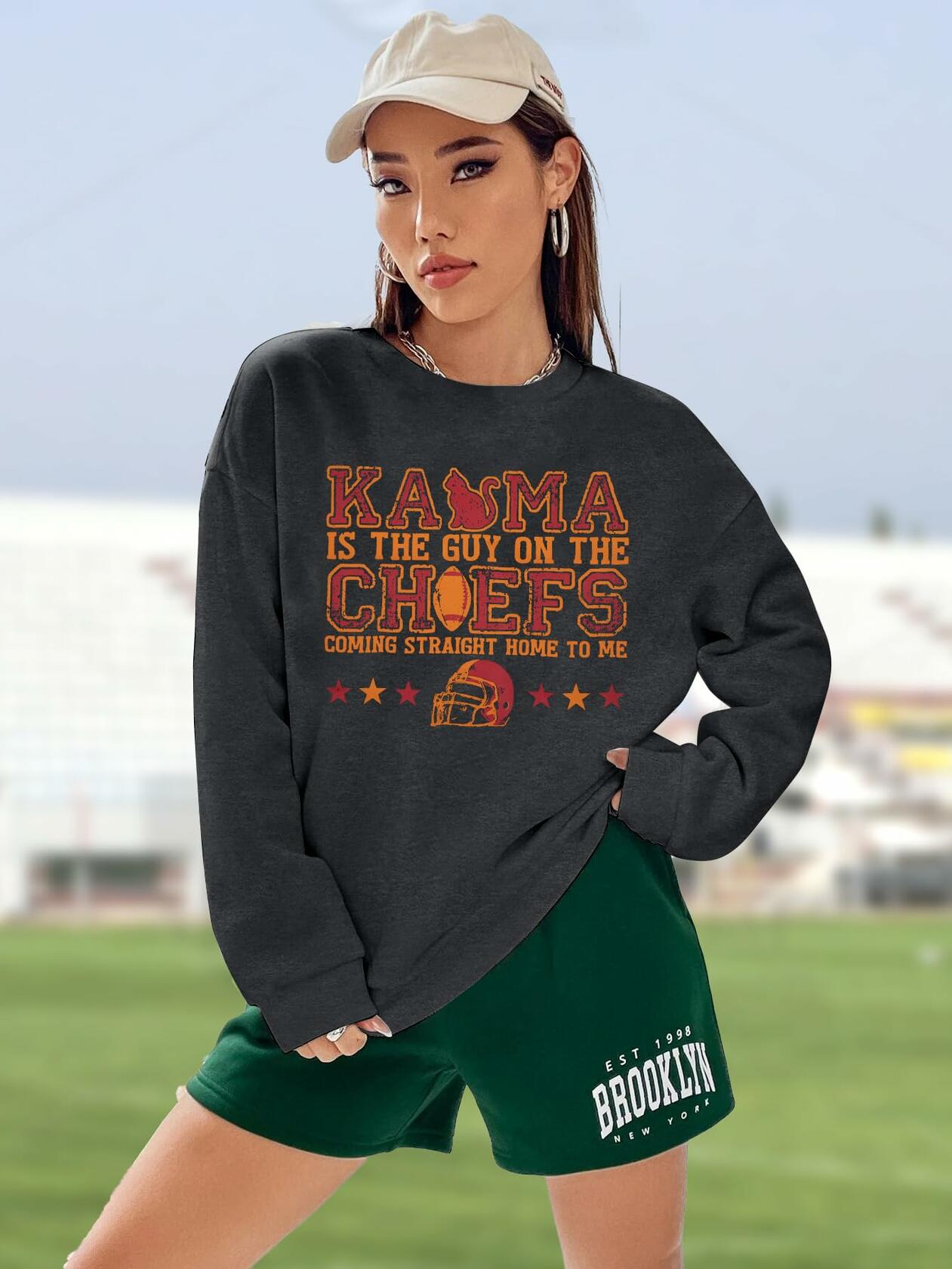 BANGELY Women's Football Sweatshirt Long Sleeve Pullover Funny Graphic Top