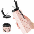 Infitran 2-Pack 20.6oz Collapsible BPA-Free Silicone Leak-Proof Water Bottles