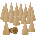 Zhanmai 3 Pc Paper Mache Cones 5.9x2.75in Cardboard Craft DIY Ornament