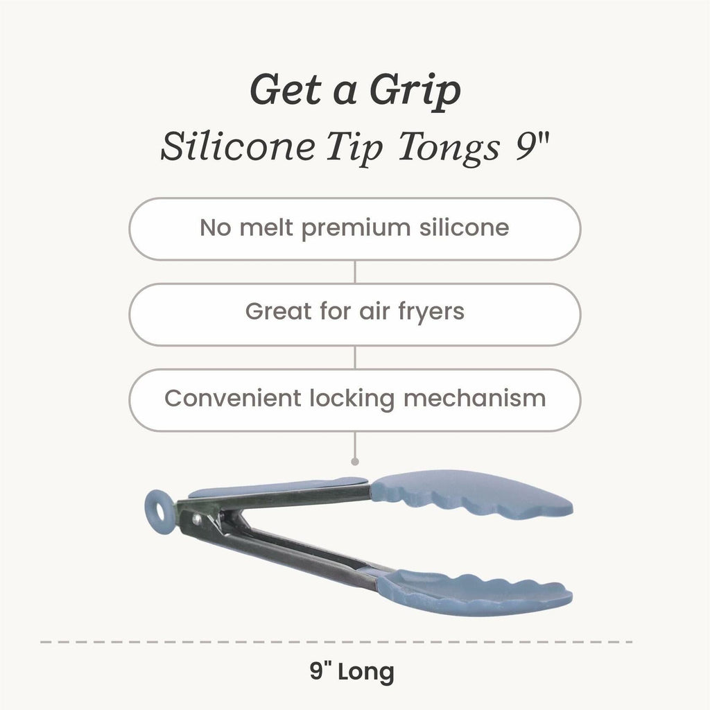 Starpack 'Get a Grip' 9" Silicone Kitchen Tongs BBQ Heat Resistant 600°F