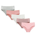 Donella Teen Girls Cotton Bikini Panties 5 Pack Black Mid Waist Size 14-15
