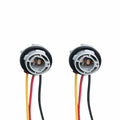 fasebeek 2-Pack 1157 Socket Harness Adapter Gray Universal Car Truck Van