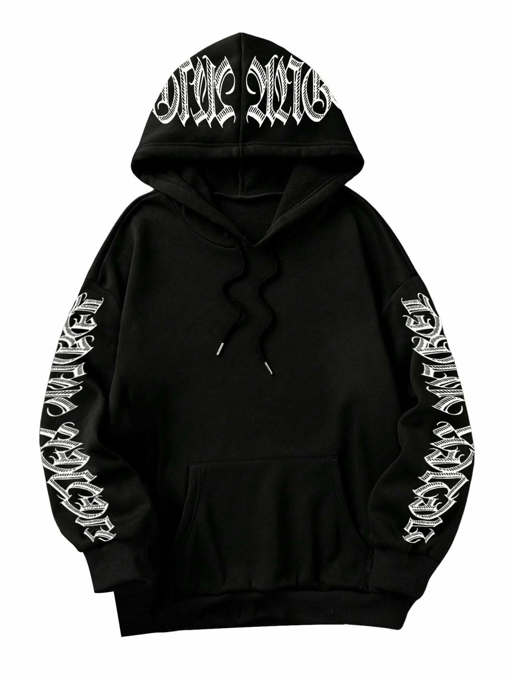 GORGLITTER Women's Halloween Hoodie Black Medium Oversized Sweatshirt