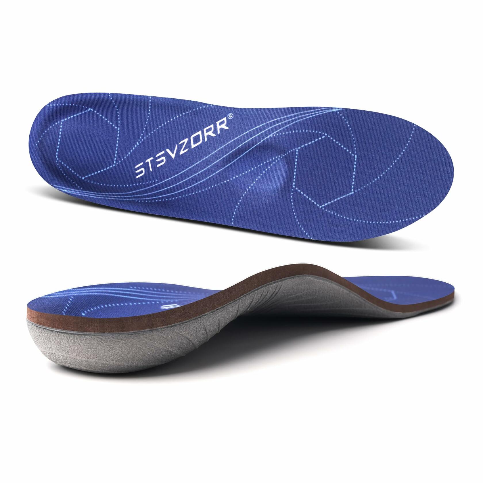 STSVZORR Plantar Fasciitis Inserts Arch Support Heel Pain US-10 Dark Violet Blue