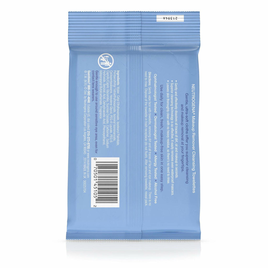 Neutrogena Make-Up Remover Cleansing Towelettes 7 Count Packaging May Vary