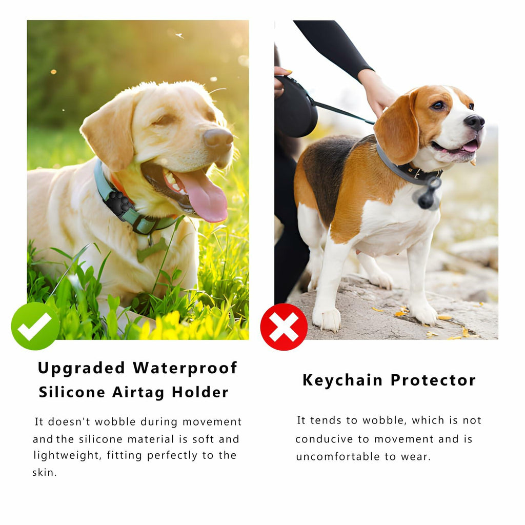 FancyMouse Dog Collar Holder Blue Protective Track Tech dwj-blue