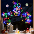 FASISOY 3 Pack Multi-Color Christmas Window Lights Battery Operated Timer