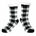 Kiddokids Women's Fuzzy Slipper Socks with Grippers Warm Cozy - One Size