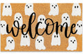 JarThenaAMCS Halloween Coir Doormat Cute Ghost Non-Slip 16.5x29 Inch