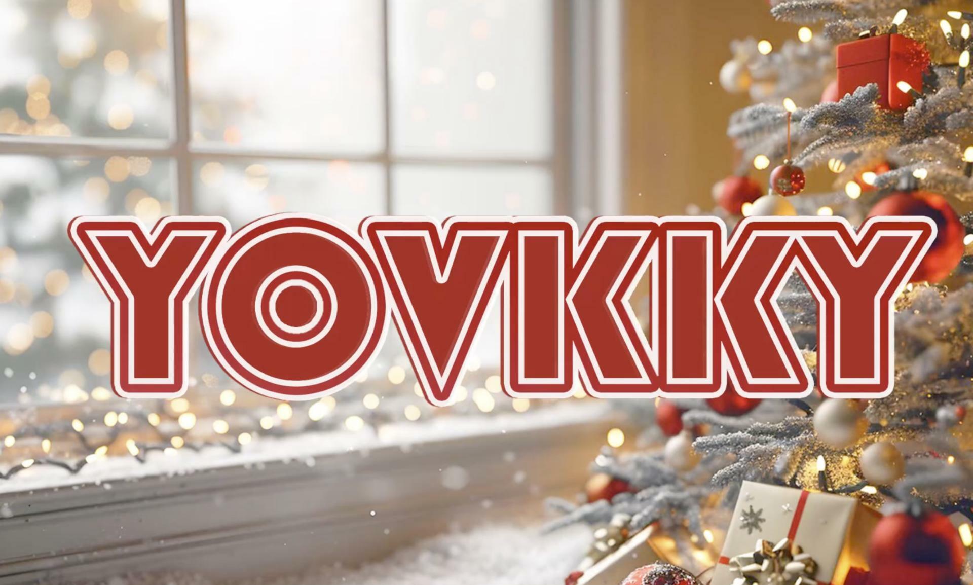 Yovkky Xmas Tree Wall Decals 2025 New Year Holiday Bedroom Home Decor