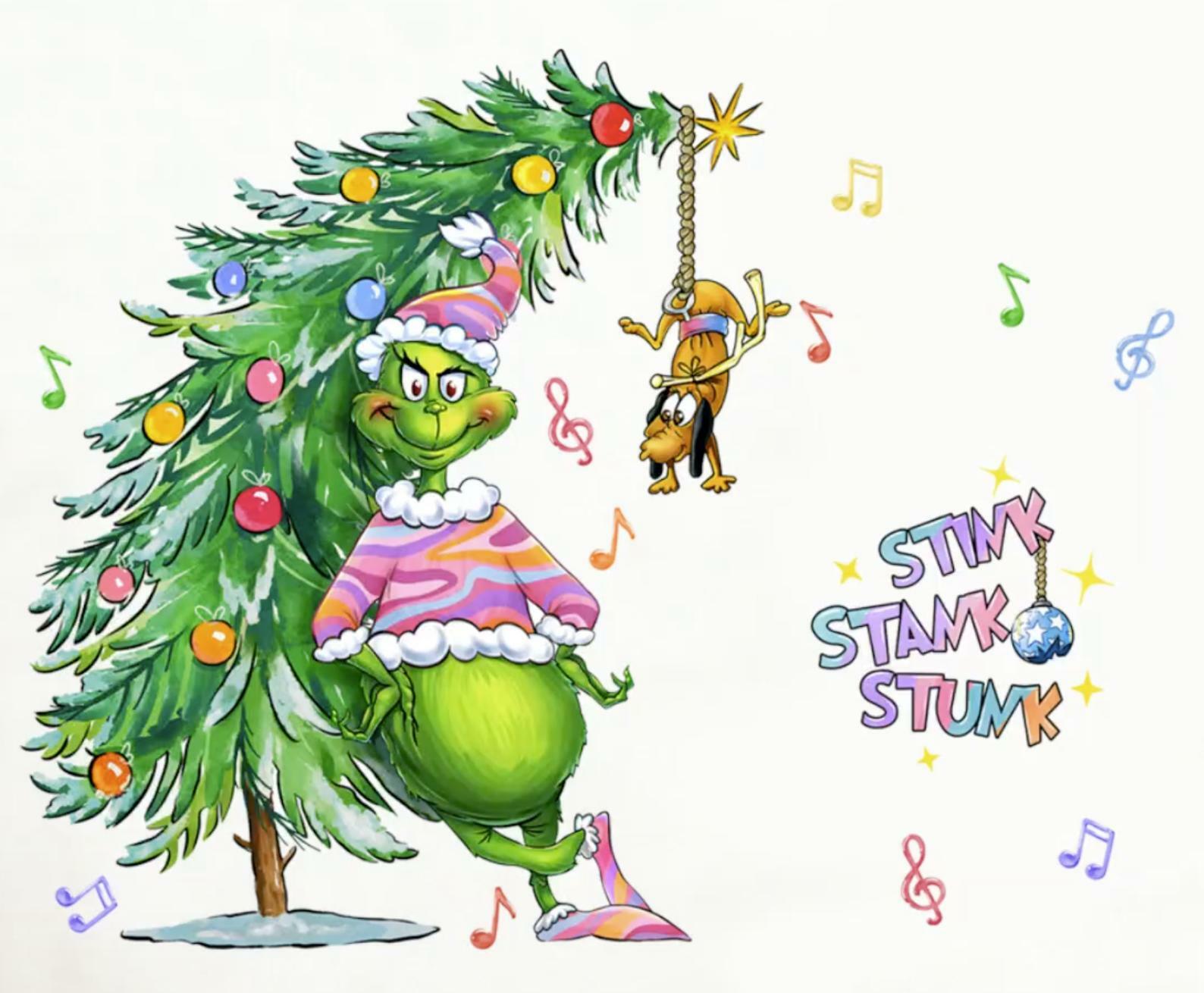 Yovkky Xmas Tree Wall Decals 2025 New Year Holiday Bedroom Home Decor