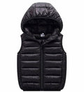 LANBAOSI Kids Winter Hooded Puffer Vest Lightweight Sleeveless Size 4T