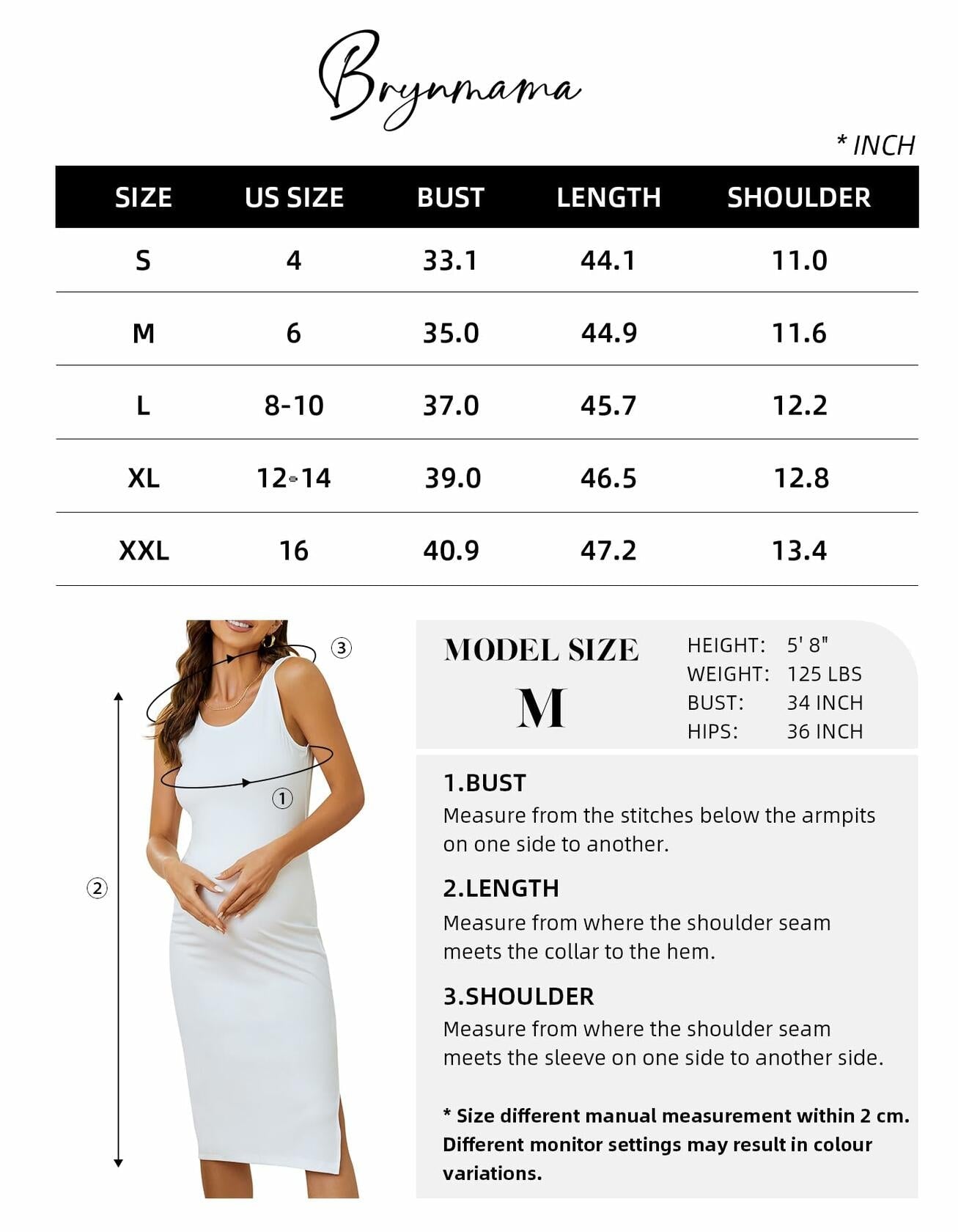 Brynmama 2 Pack Maternity Skirts Black Grey Small Sleeveless Side Split