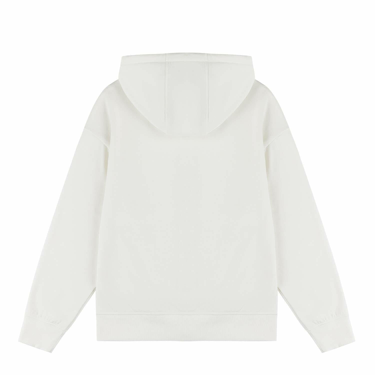 AMERICLOUD Women's Soft Brushed Fleece Zip Up Hoodie White XXL New