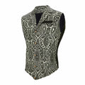 Century Star Men's Gold Vest Steampunk Pirate Western Formal XXL