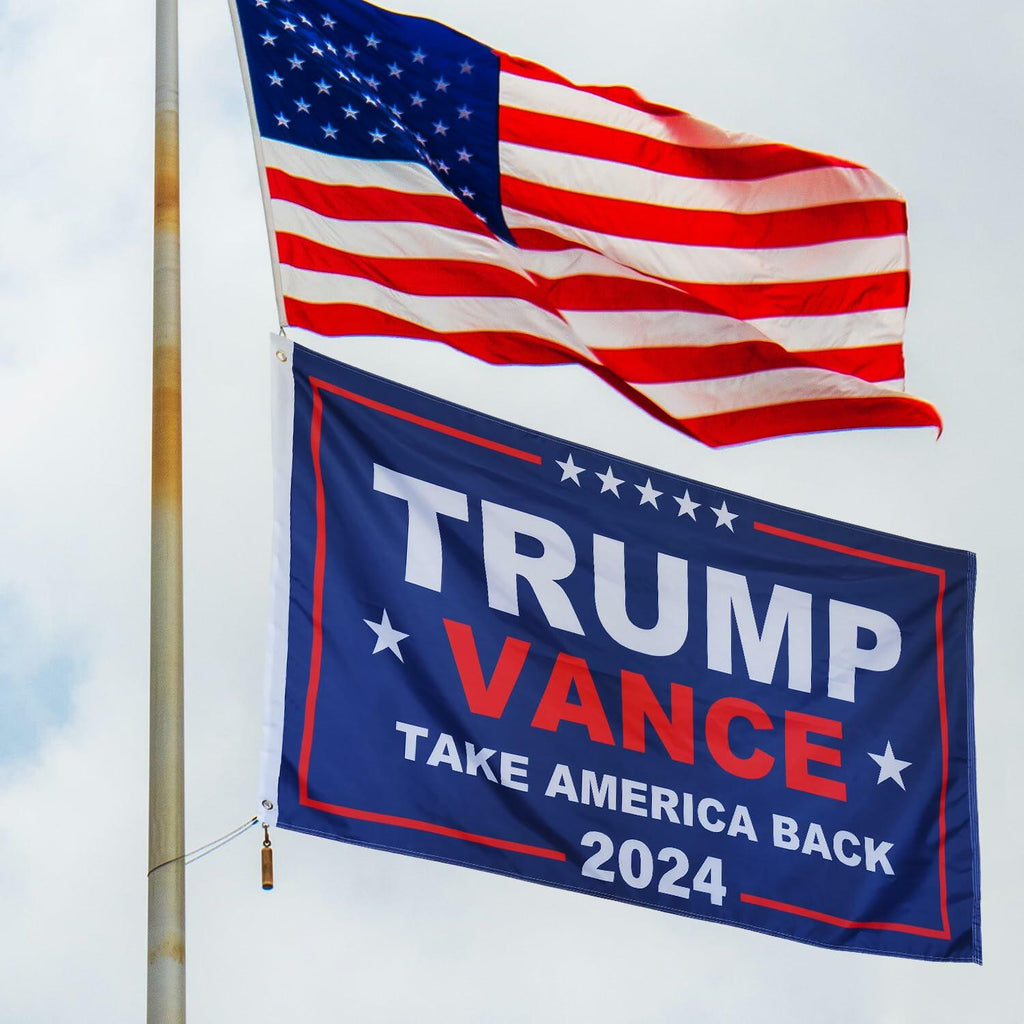 KENPMA Trump Vance 2024 Flag 3x5 Double Sided Outdoor Banner 3 Ply