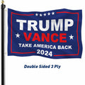 KENPMA Trump Vance 2024 Flag 3x5 Double Sided Outdoor Banner 3 Ply