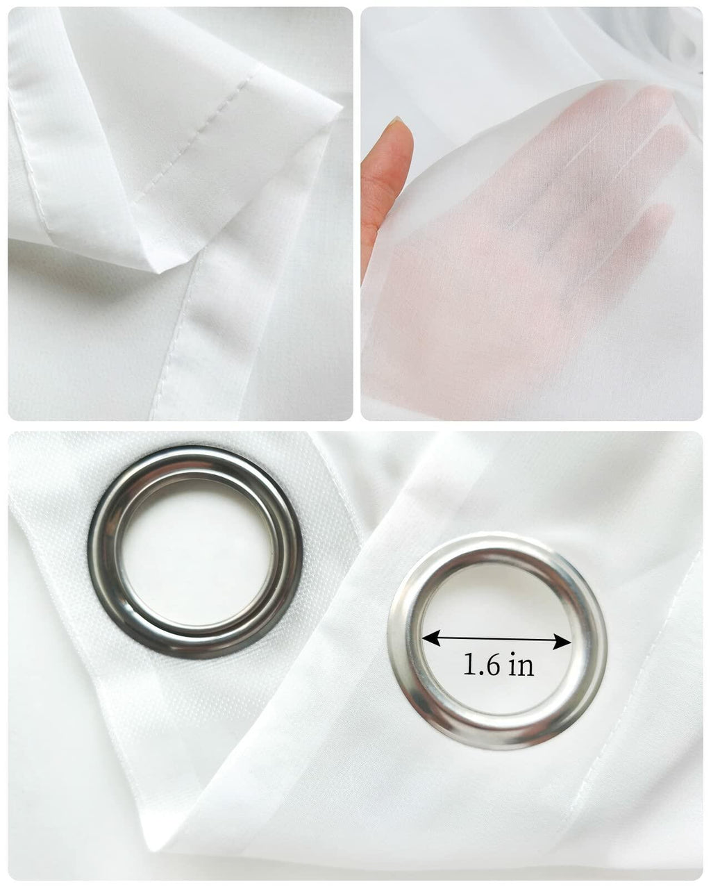 Thanksgiving Pumpkins Eucalyptus Sheer Curtains 84in 2 Panels Blue White