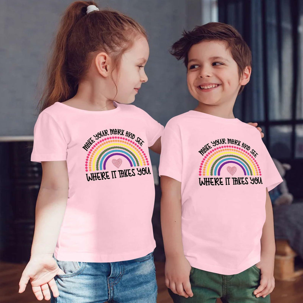 CAZYCHILD Dot Day Kids T-Shirt Rainbow Toddler Tee 2024 Girls Boys