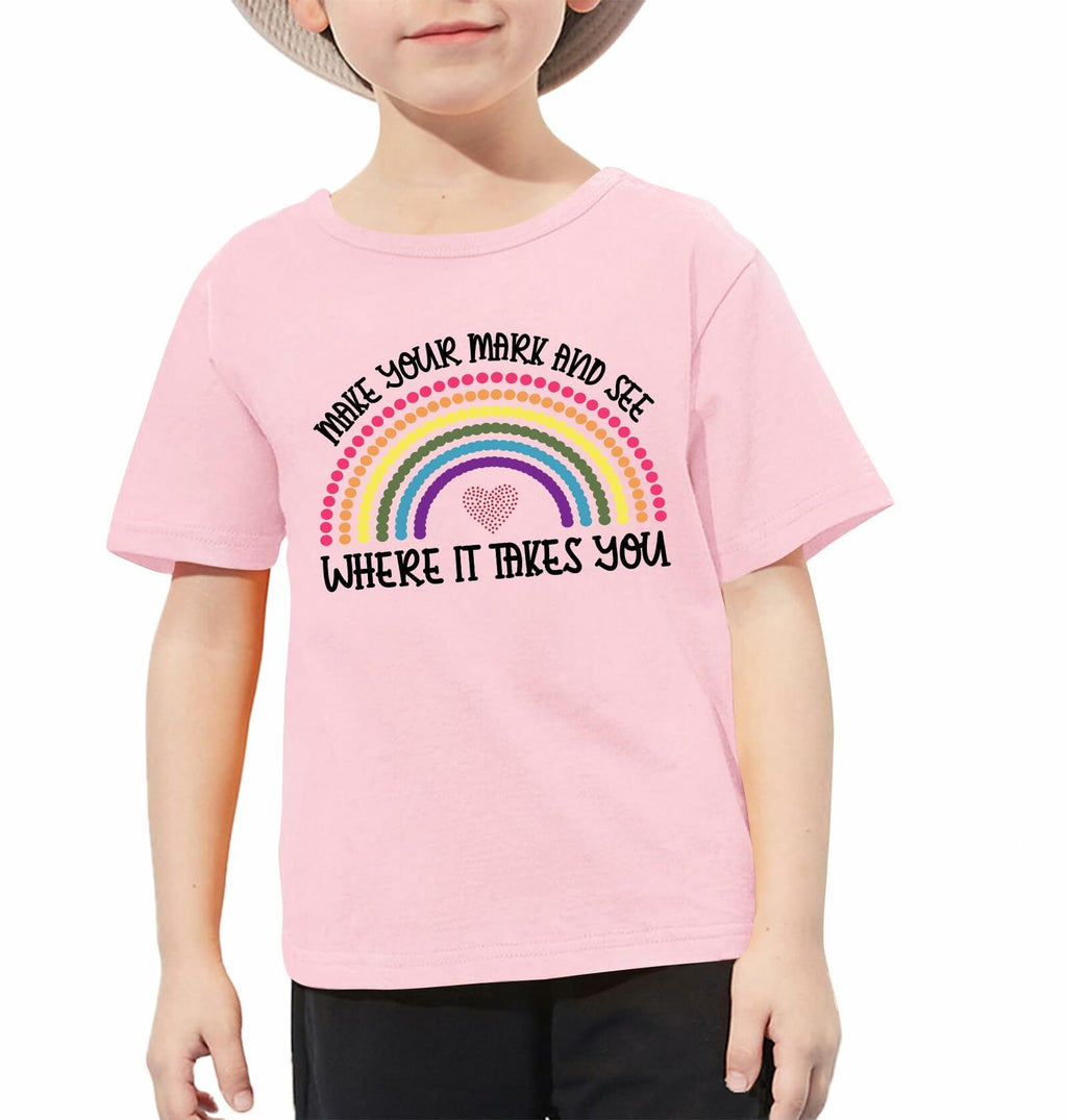 CAZYCHILD Dot Day Kids T-Shirt Rainbow Toddler Tee 2024 Girls Boys