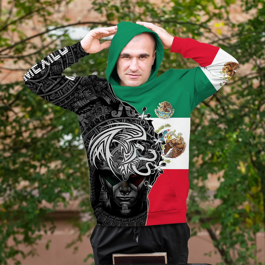 FAYBA Mexican Hoodie 3D Print Casual Pullover White Size 2XL