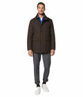 Andrew Marc Men's Softshell Jacket XL Hickory Removable Fur Collar