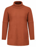 Hanna Nikole Women's Pullover Sweater Chunky Knit Loose Fit Size 18 Orange